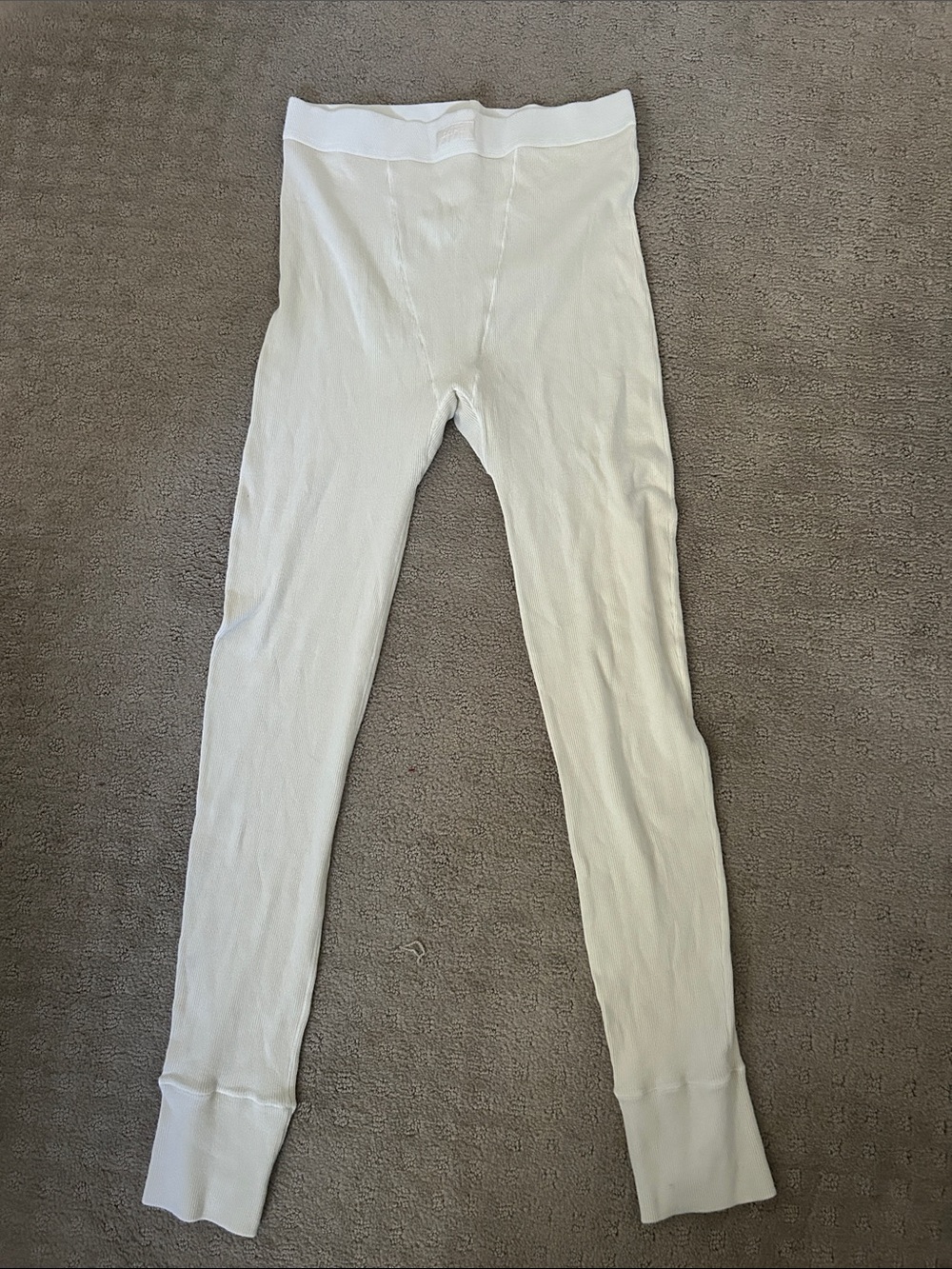 Skims - cream ribbed leggings